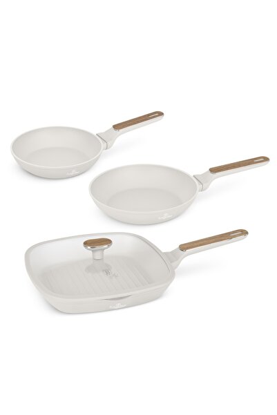 Berlinger Haus Σετ 3 τηγανιών με επίστρωση τιτανίου Sahara Nordic Collection