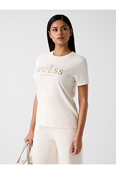 Guess Arabella Kadın Aktif Modal Karışımlı Slim Fit T-Shirt