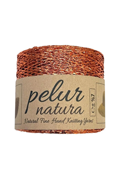 bi ters bi düz Metallic Paper Twine Copper Color