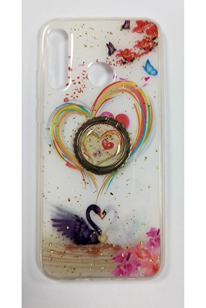 Karışık Huawei P30 Lite Compatible Ring Silvery Luxury Case