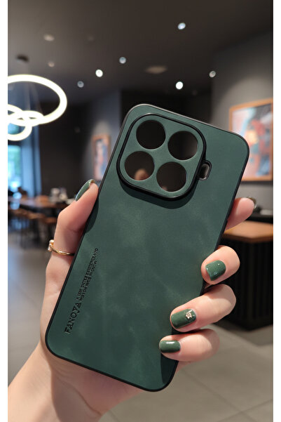 TechTrove Xiaomi Mi 15T Pro İçin Uyumlu Deri Tasarımlı Elde Kaymaz Sararmaz T...