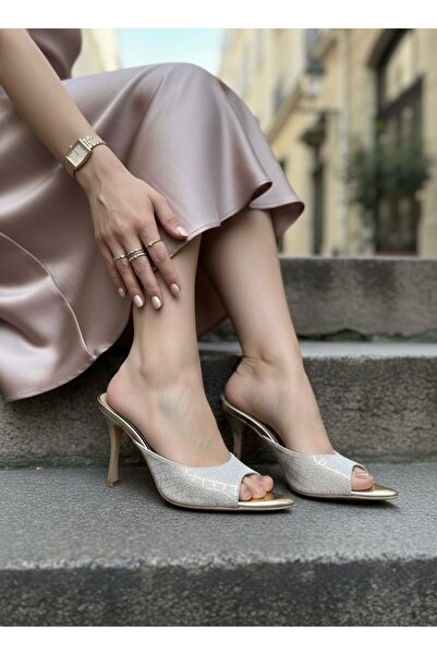 Santamarina Women's Aura Thin Heel Comfortable Fit Slippers