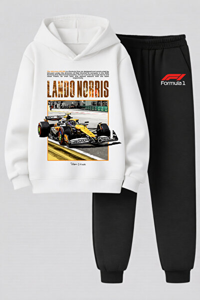 MAGORS Lando Norris Printed 3-Ply Quality Sweatshirt and Trackpants F1 Childr...