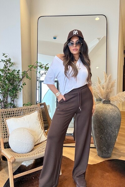 Sohotique By P Φόρμα από ύφασμα Lul Modal, κάτω μέρος σε καφέ χρώμα