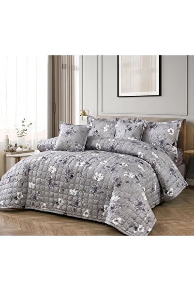 alzawia Summer single bedsheet set with a floral pattern, 4 pieces including ...