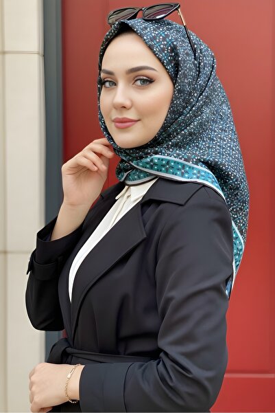 İmajButik Black Green Soft Digital Cotton Scarf