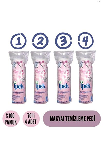 İpek Pamuk Makyaj Temizleme Pedi 70'li (4 ADET)