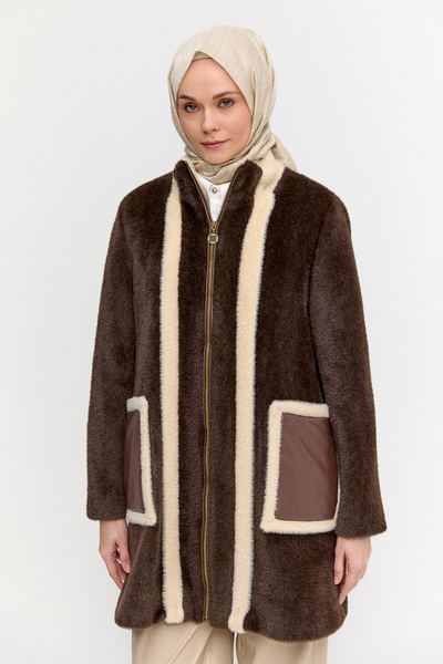 Setrms Fermurlı Yüksek Yaka Kaban