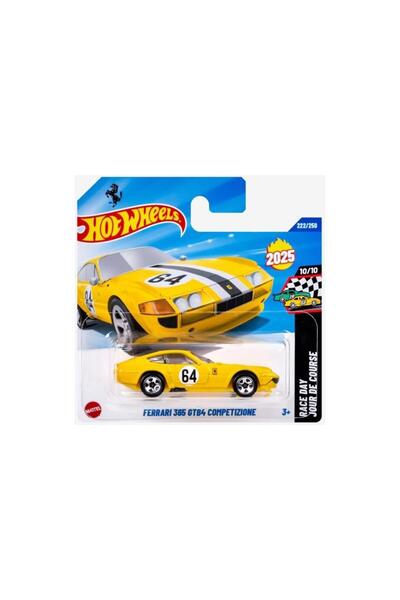 HOT WHEELS Tekli Arabalar Ferrari 365 ( Sarı ) GTB4 Competizione JBC19