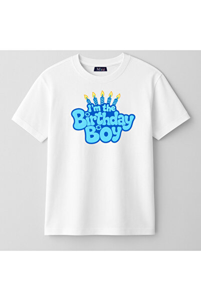 mixxi fashion Happy Birthday Boy Birthday Printed Short Sleeve Boys T-Shirt (...