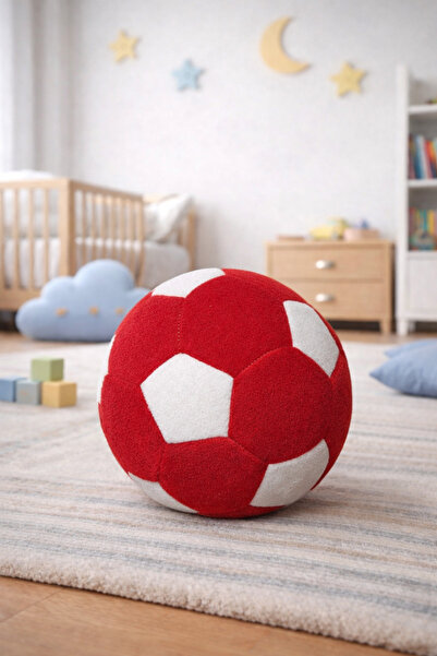 Giftify-Tr Peluş Futbol Topu – Yumuşak Oyuncak Top | Çocuk Odası Dekoru | Ren...