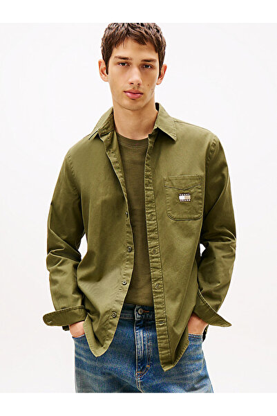 Tommy Hilfiger TJM Erkek Regular Washed Twill Gömlek