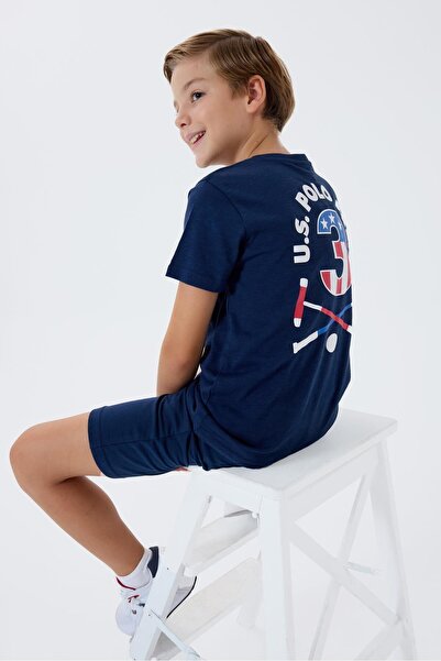 U.S. Polo Assn. Boys' 100% Cotton Bermuda Set – Summer Casual Comfortable Fit