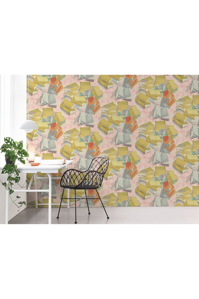 bn walls Wallpaper Van Gogh collection books pastel multicolor light children...