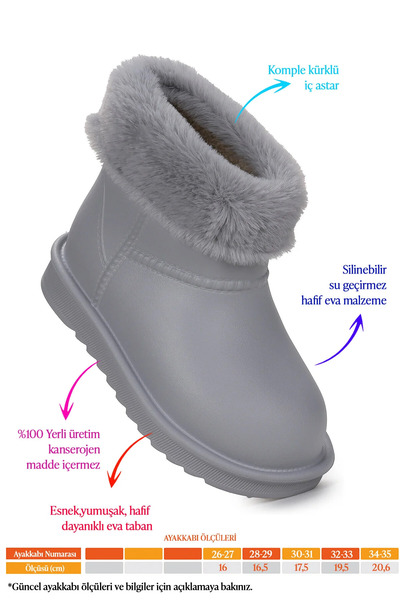 maxxi Geta Водонепроникні з підкладкою з хутра Eva Дощові снігові чоботи Зруч...