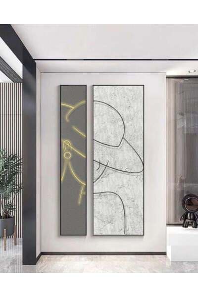 lawhat لوحات فنية رسم يدوي معجون مودرن موديل 2367