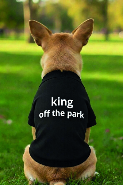 Advantage King Off the Park Written Cat and Dog Outfit Tank Top Black Funny F...