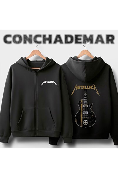 Vordevia Metallica Printed Oversized 3 Thread Cotton Cardigan