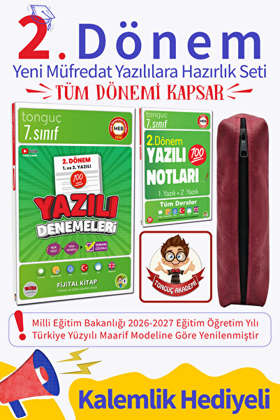 Tonguç Yayınları 7. Sınıf 2. Dönem Tüm Dersler Yazılı Denemeleri & Notları | ...