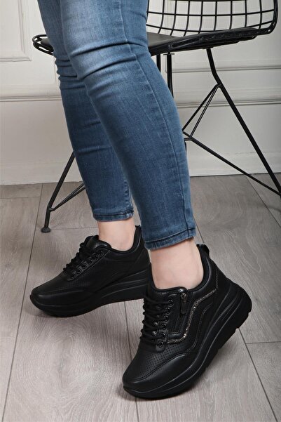 Flet 207 Siyah Kadın Spor Sneaker