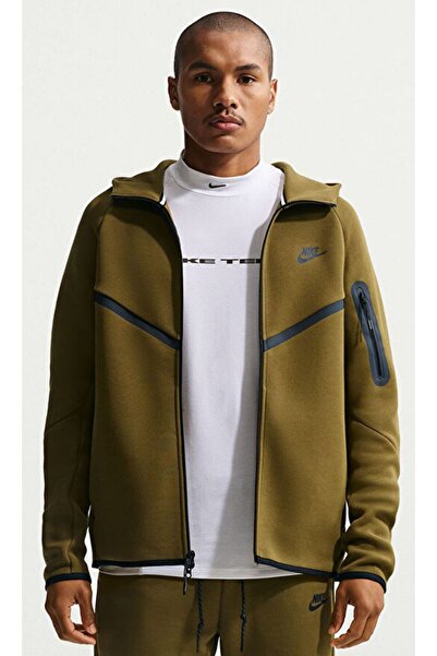 Nike Men's sweatshirt tech fleece windrunner double zipper hoodie men's Hoode...