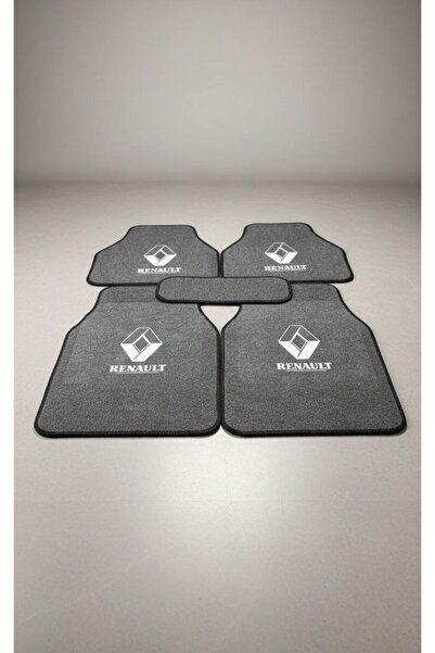 Universal Renault Kangoo Uyumlu 5 Parça Gri Halı Paspas Seti