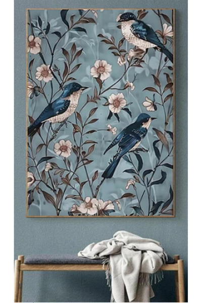 lawhat لوحات فنية مرسومة رسم يدوي مع التذهيب على قماش الكانفس موديل ( 2324)