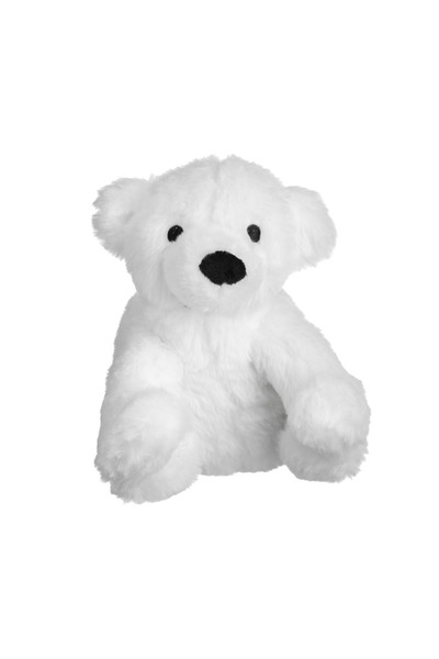 Lumi LUXURY White Plush Teddy Bear with Warm Compress Pillow 11x15x18cm