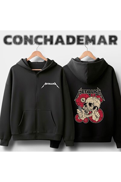 Vordevia Metallica Printed Oversized 3 Thread Cotton Cardigan