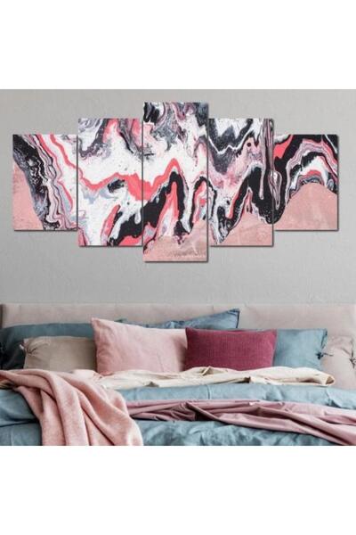 lawhat لوحات فنية تجريدي مطبوعة على قماش الكانفس موديل ( 1138)