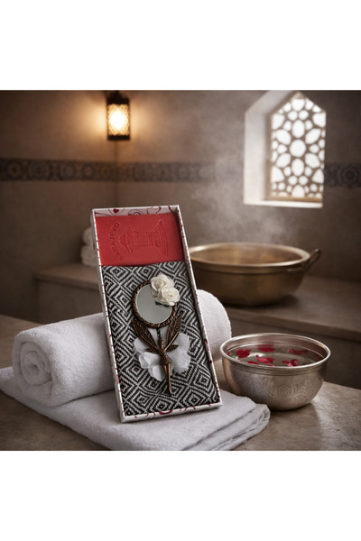 Hediye Hamamı El Yapımı Hamam Hediye Seti – Sabunlu , Havlu ve Dekoratif Magn...