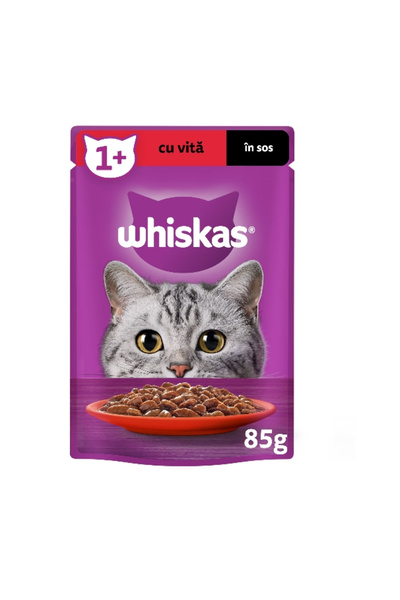 Whiskas Whiskas Wet Cat Food, Beef in Gravy, 28 x 85g