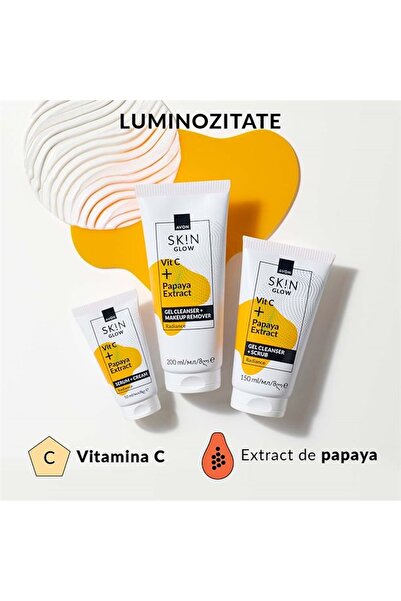 AVON SK!N skin brightening set with vitamin C and papaya extract