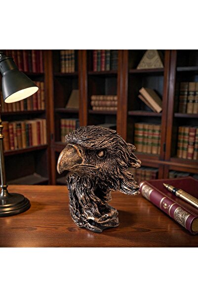 Kuzey Tacı Dekoratif Kartal Büstü – Bronz Eskitme Görünümlü Heykeli | Güç ve ...