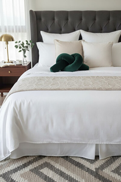 JACA Kadife Peluş Kumaş Dekoratif Sosis Yastık