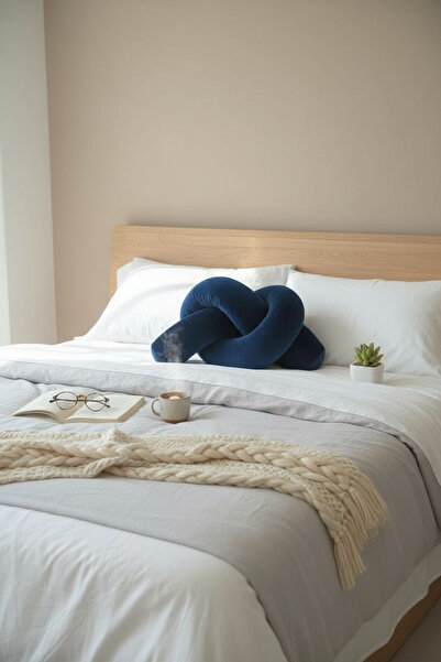 JACA Kadife Peluş Kumaş Dekoratif Sosis Yastık