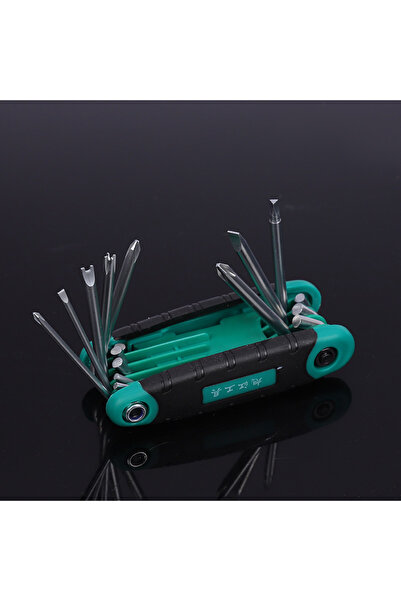 PROMARK UP Yeşil Detaylı 11 Parça Bisiklet Bakım Aleti - Ergonomik Tasarım Pr...