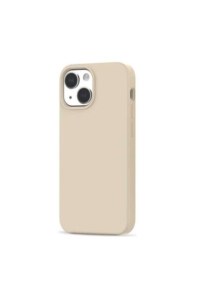 Maxcell Phone Case, Beige, Silicone, for Protection, iPhone 13