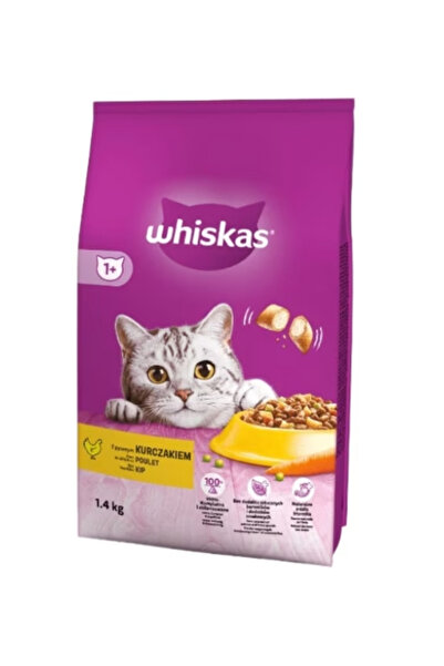 Whiskas Hrana pentru pisici, Whiskas, Aroma de pui, 1.4 kg