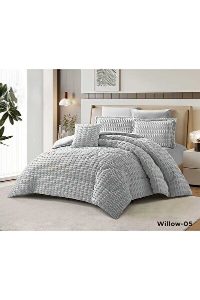 ALMIAAD Luxurious winter double bed set, full filling, soft velvet faux fur, ...