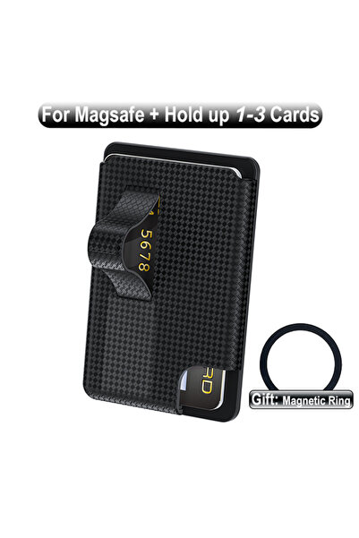 Choice PC Black Grippopso Universal Magnetic Wallet Case Men Women Card Holde...