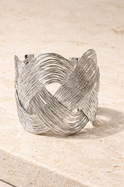 bahia butik aksesuar Wicker Knitted Model Bracelet