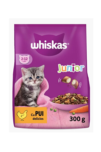 Whiskas Ξηρά τροφή για νεαρές γάτες, Whiskas, γεύση κοτόπουλου, 300 γρ.