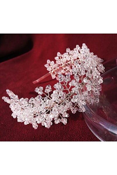 Handmade Bridal Tiara, Beaded Crown, Beaded Bridal Tiara, Crystal Crown, Prin...