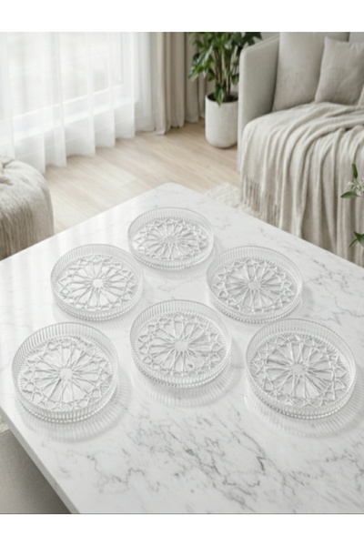 b11 طبق شموع زجاجي كريستالي