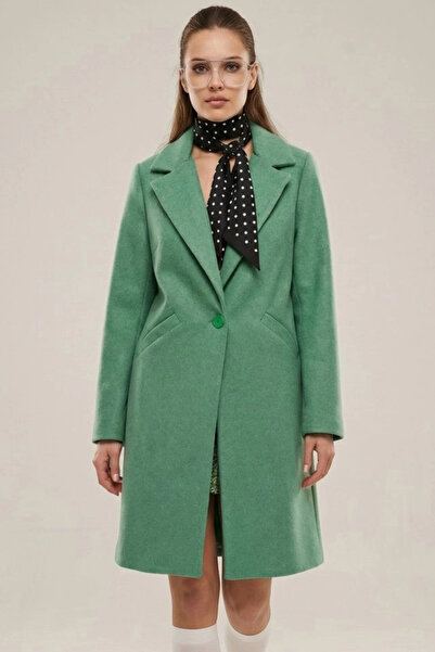 nedo7 9085 Kaşe Kaban - E.Yeşil