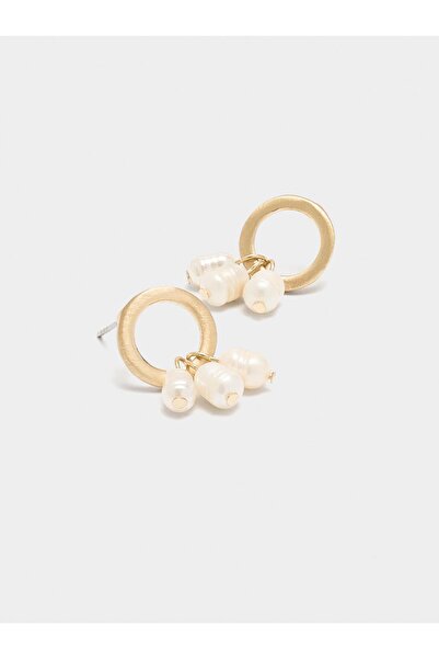 PARFOIS Tatlı Su İncili Halka Küpe