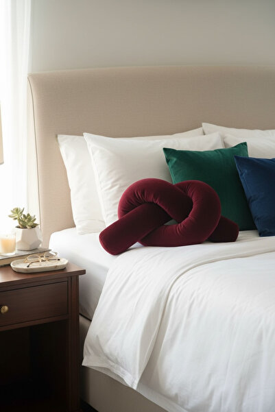 JACA Kadife Peluş Kumaş Dekoratif Sosis Yastık