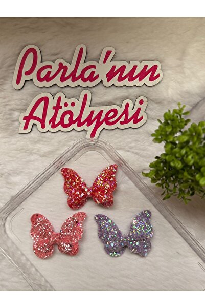 SOFT Набір з 3-х крокодилів, затискачів та блискучих метеликів