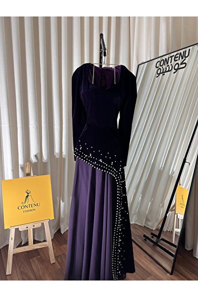 CONTENU Soft chiffon wool dress